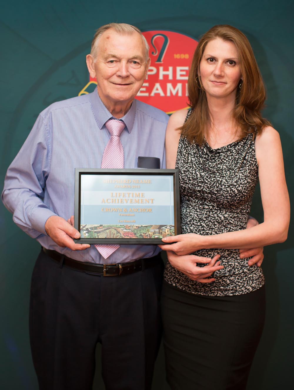 2015 Awards - Lifetime Achievement winner - Les Koncsik, Crown and Anchor, Faversham