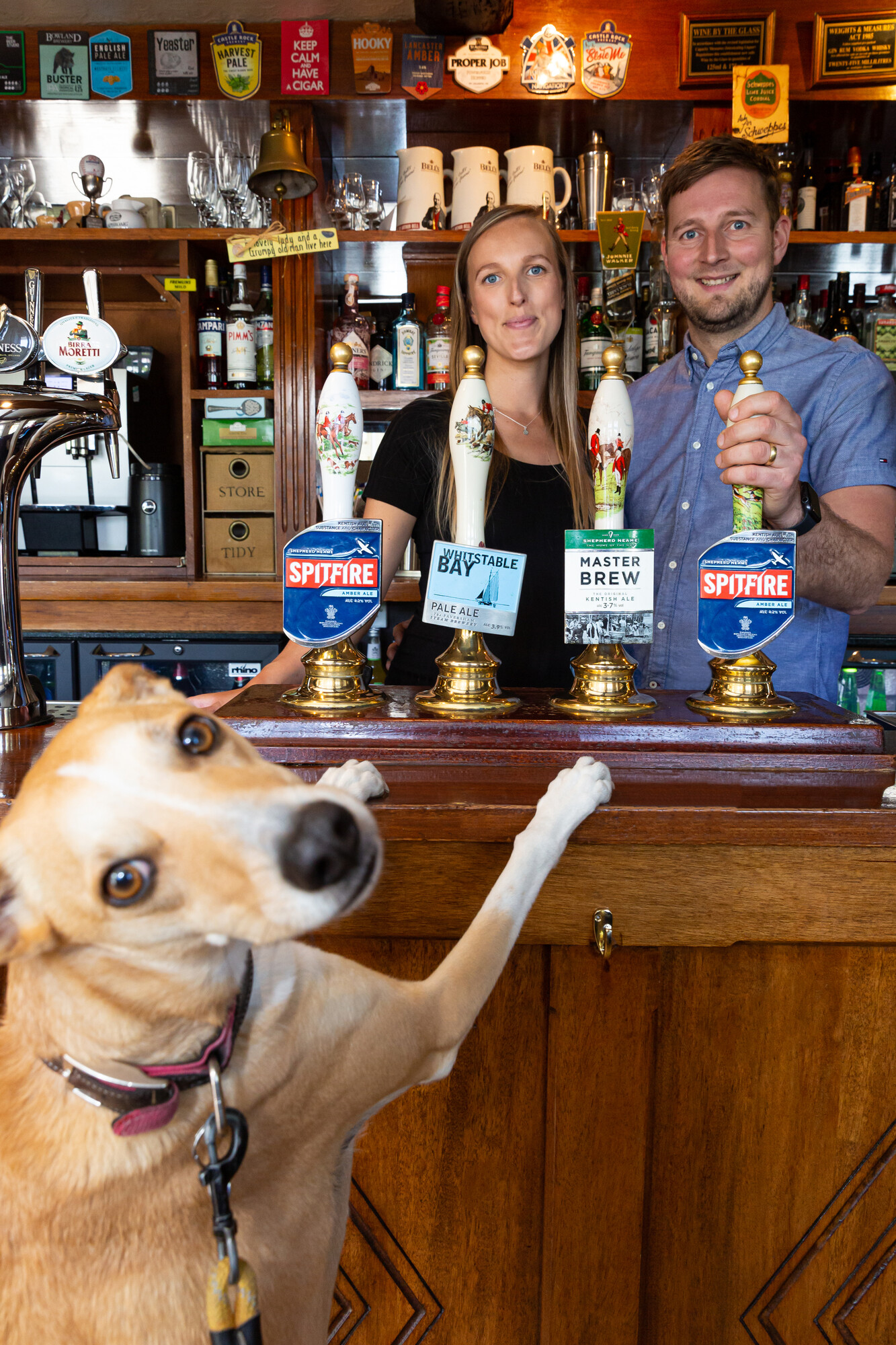 James and Hope Dench, Bucks Head, Sevenoaks