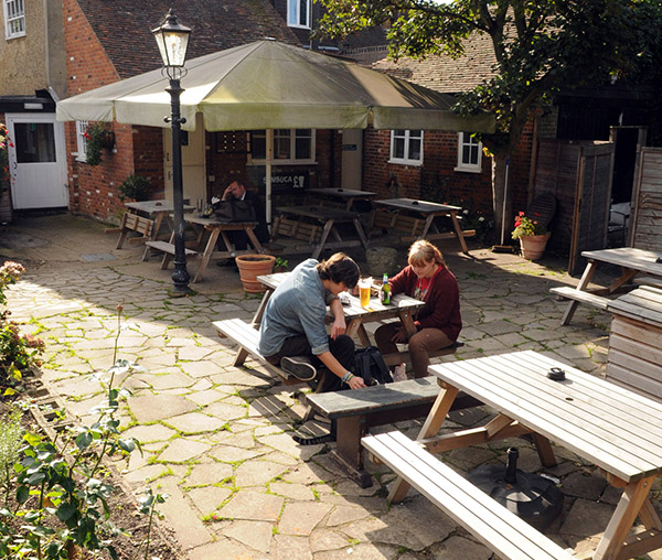 Bishops Finger Canterbury Beer Garden