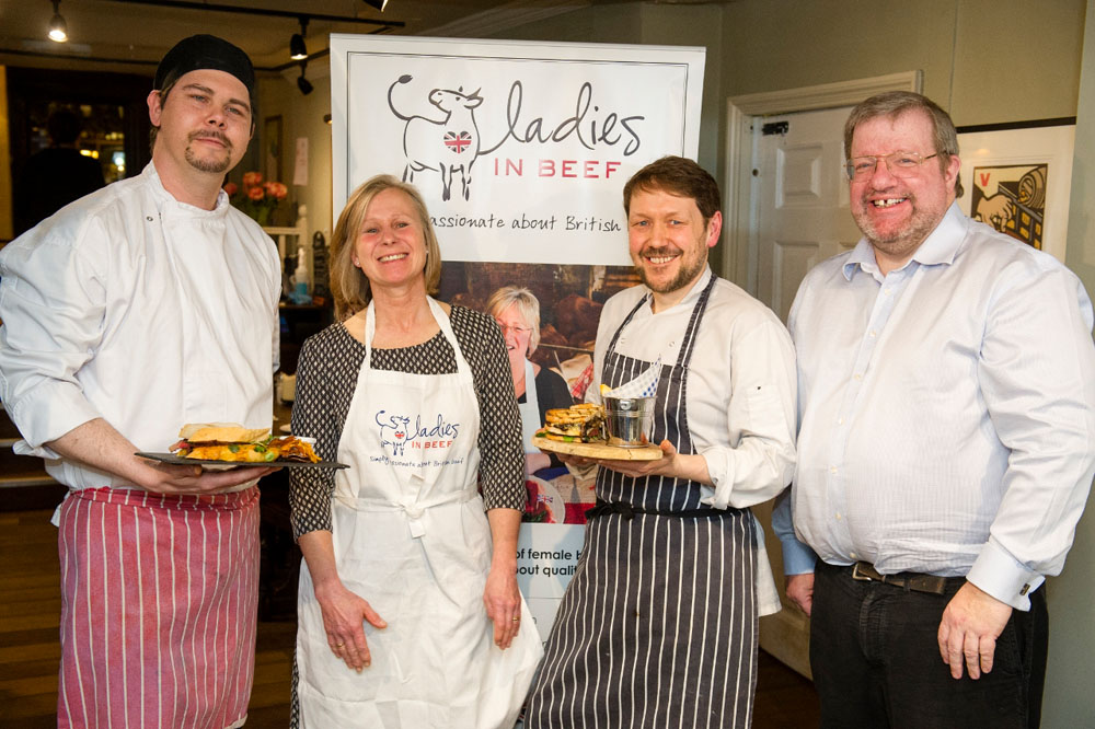 Great British Beef Butty competition 2016 - Tony Smith, Polly Dumbreck, Alistair Lycett, Hugh Judd
