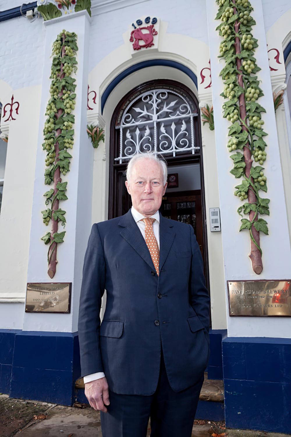 John Owen at the brewery entrance