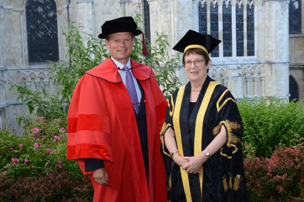 Jonathan Neame Honorary Doctorate University of Kent 2