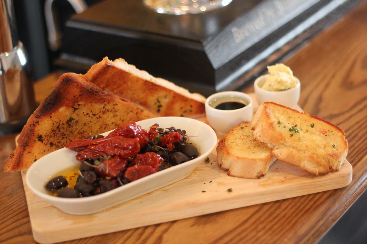 Selection of homemade flavoured breads