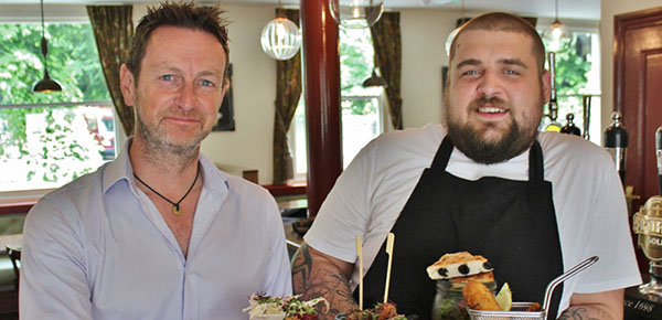 The Duke of Edinburgh Barming Licensee Adam Philips and chef Paul Larcombe