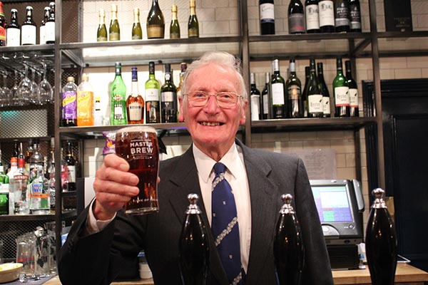 The Four Fathoms Herne Bay - Retired licensee Peter Smoothy pulled the first pint