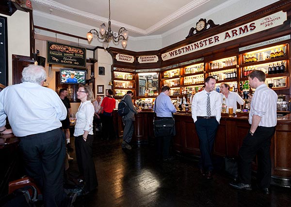 The Westminster Arms London Interior