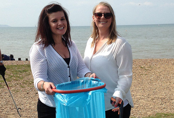 Whitstable Bay brand manager Rachael Boswell and Shepherd Neame regional account manager Jo Edens