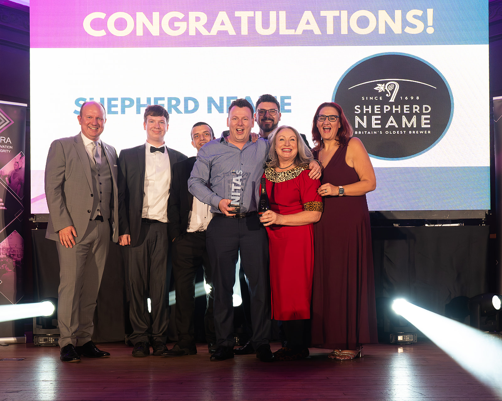 Apprenticeships Lead David Everett collects the Training Programme award