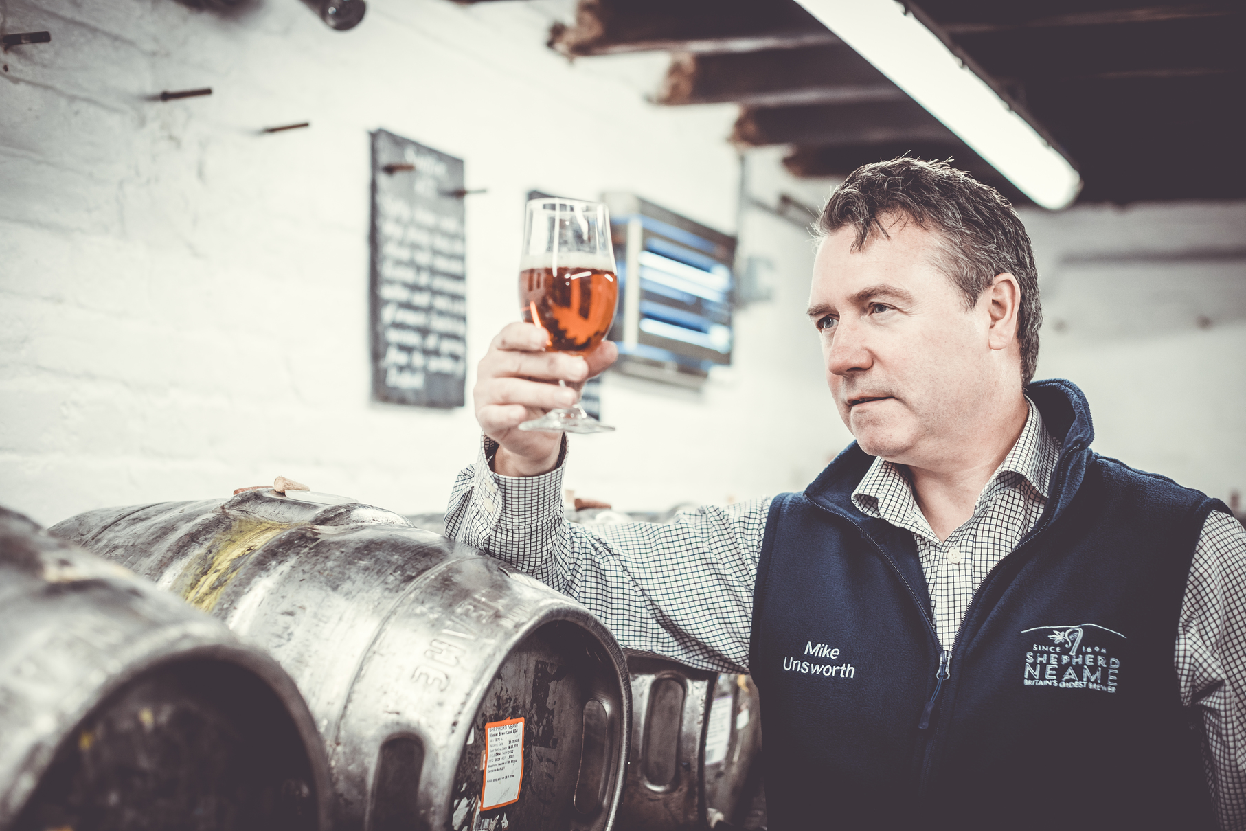 Shepherd Neame's head brewer Mike Unsworth