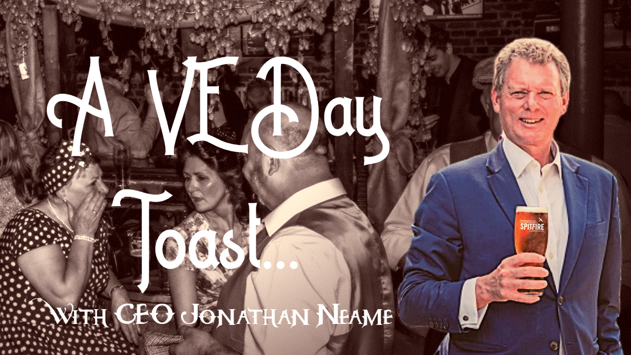 Jonathan Neame VE Day Toast