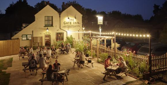 Gate Inn, Boyden Gate, Chislet beer garden