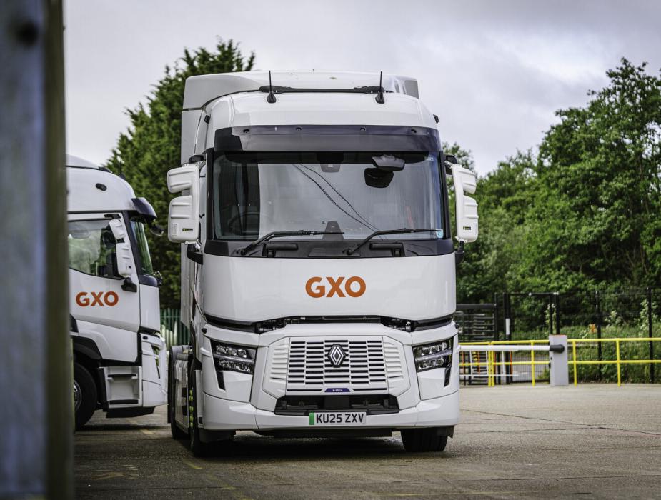 Thew new trucks leave the distribution centre